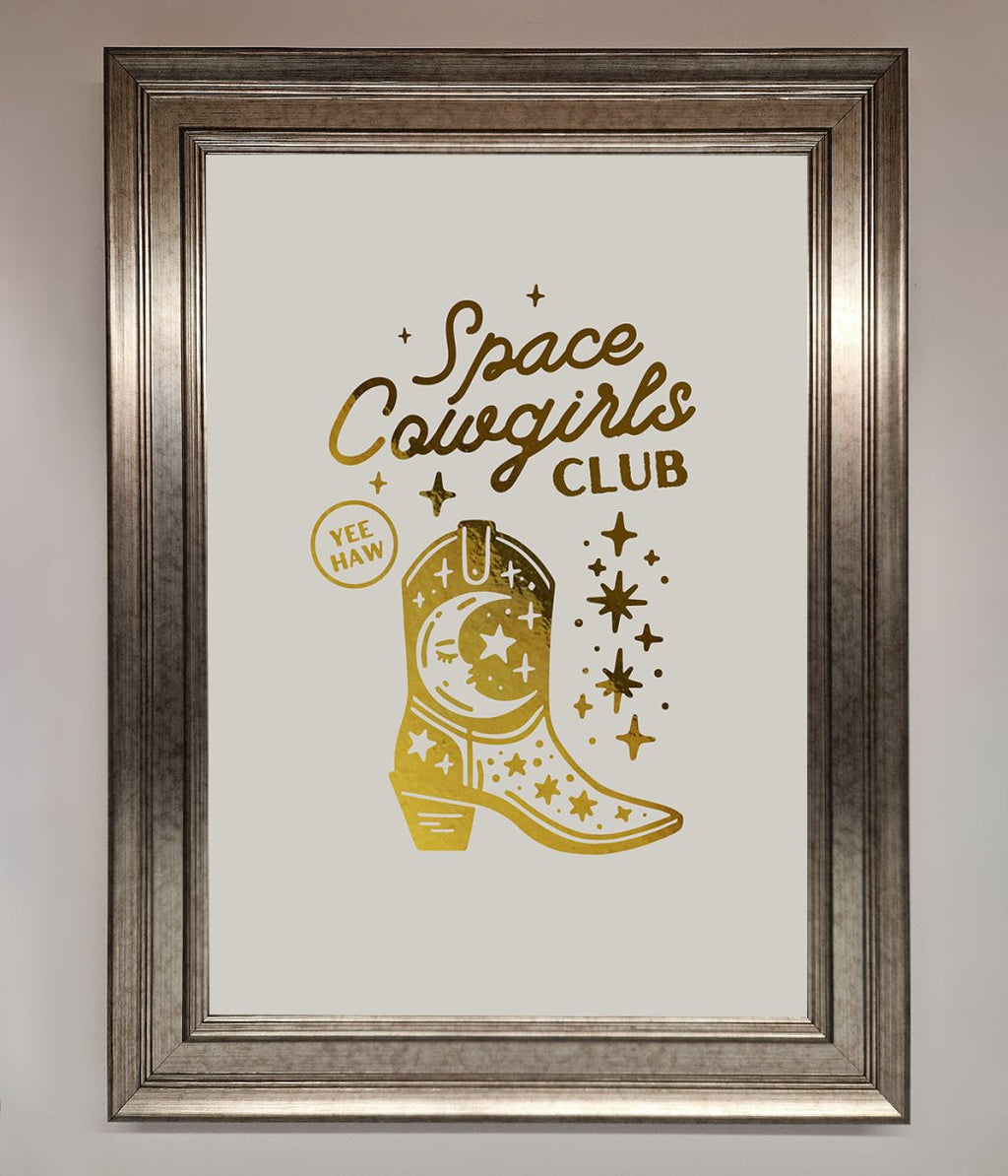 Cowgirl Boot Foil Print