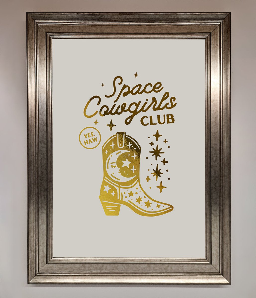 Cowgirl Boot Foil Print
