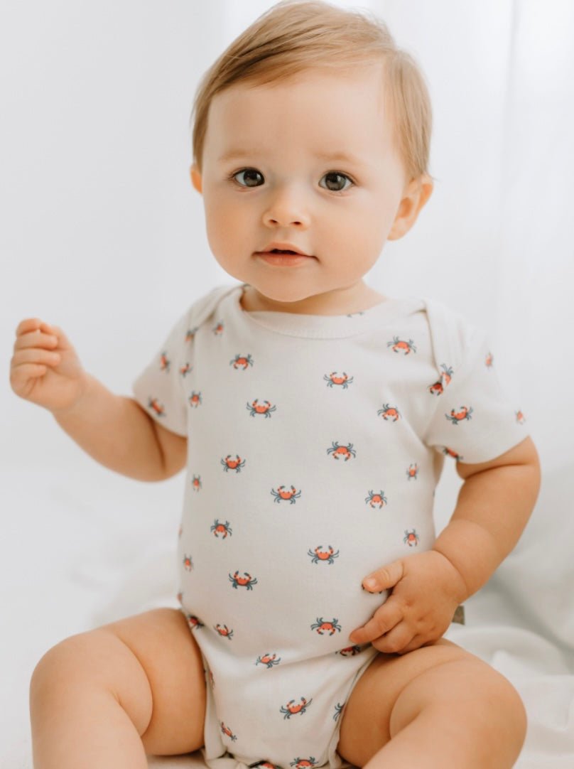 Crab Lap Bodysuit for Babies