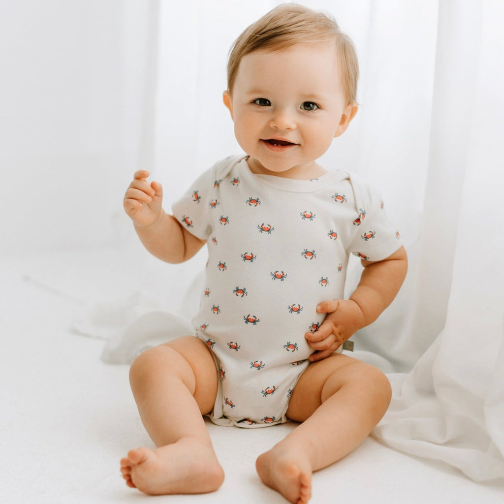 Crab Lap Bodysuit for Babies