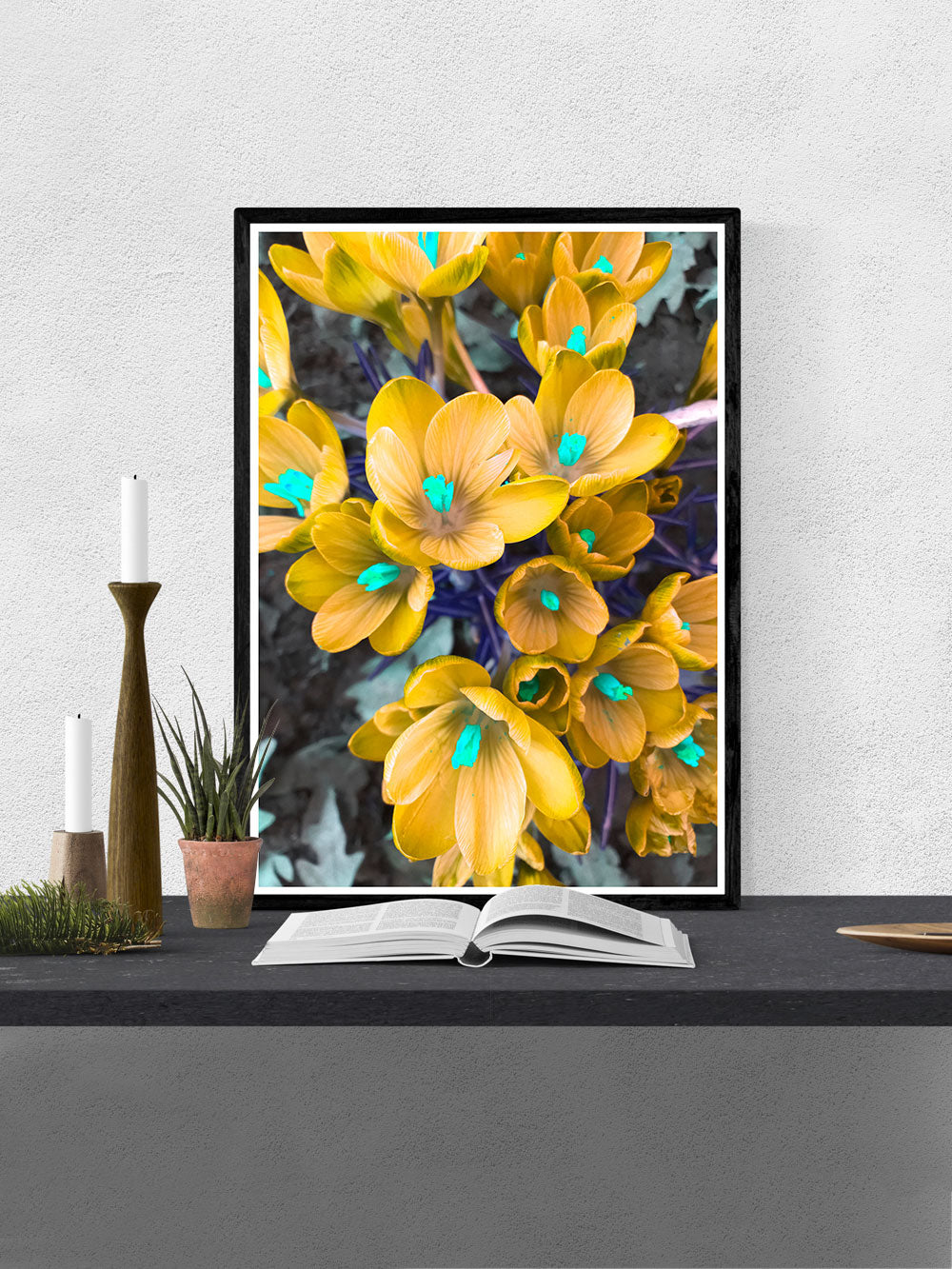 Crocus Yellow Flower Art Print