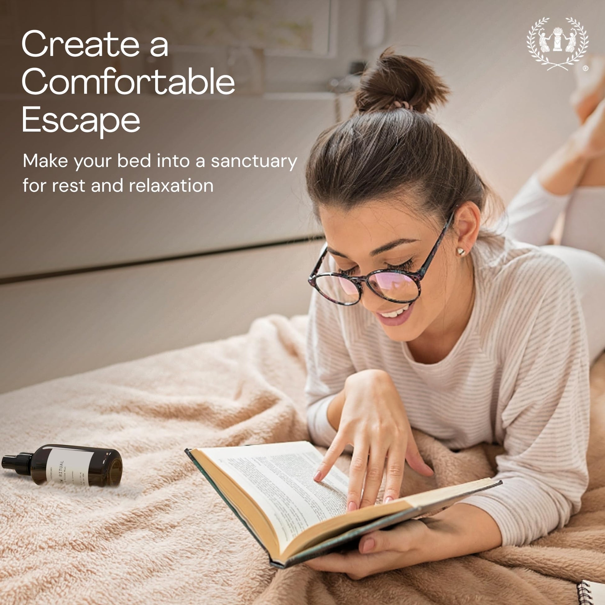 Pillow Ritual Aromatic Calming Mist 4 oz with Bergamot Lavender and Sandalwood