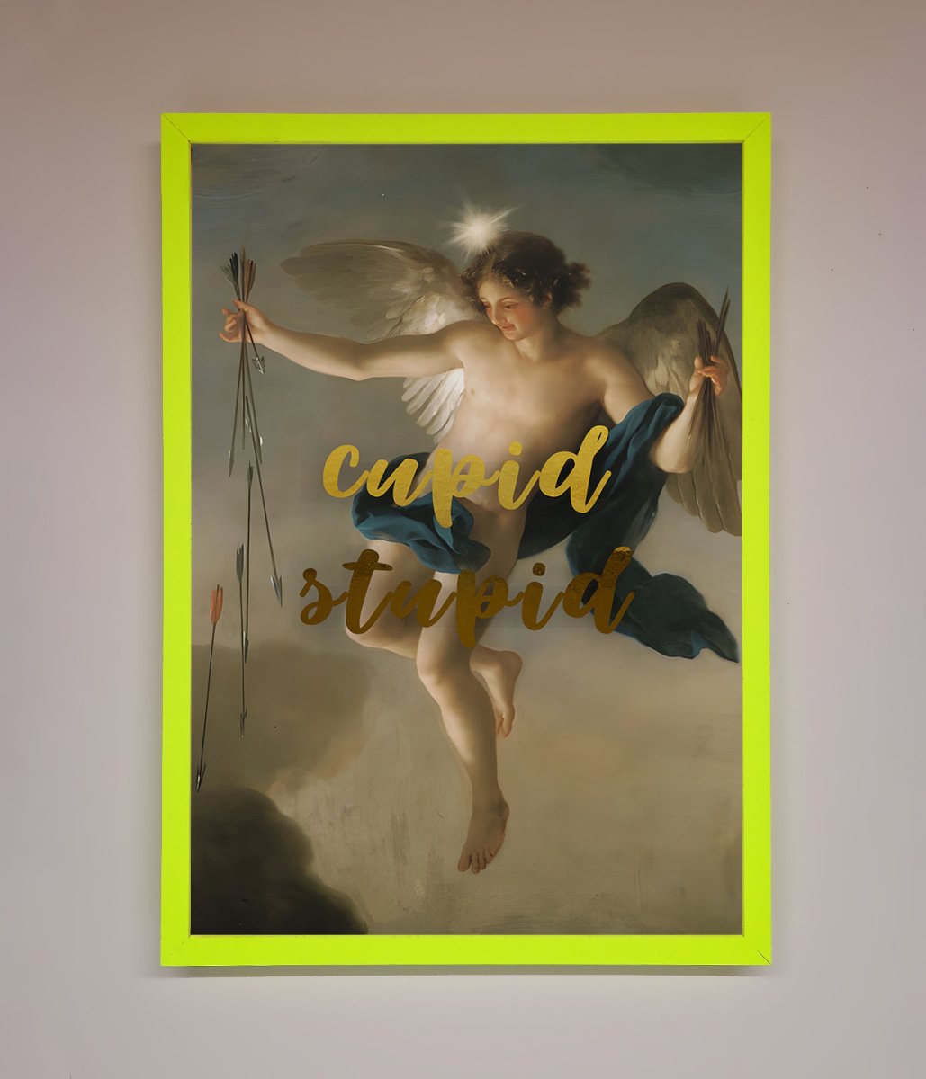 Cupid Stupid Foil Print