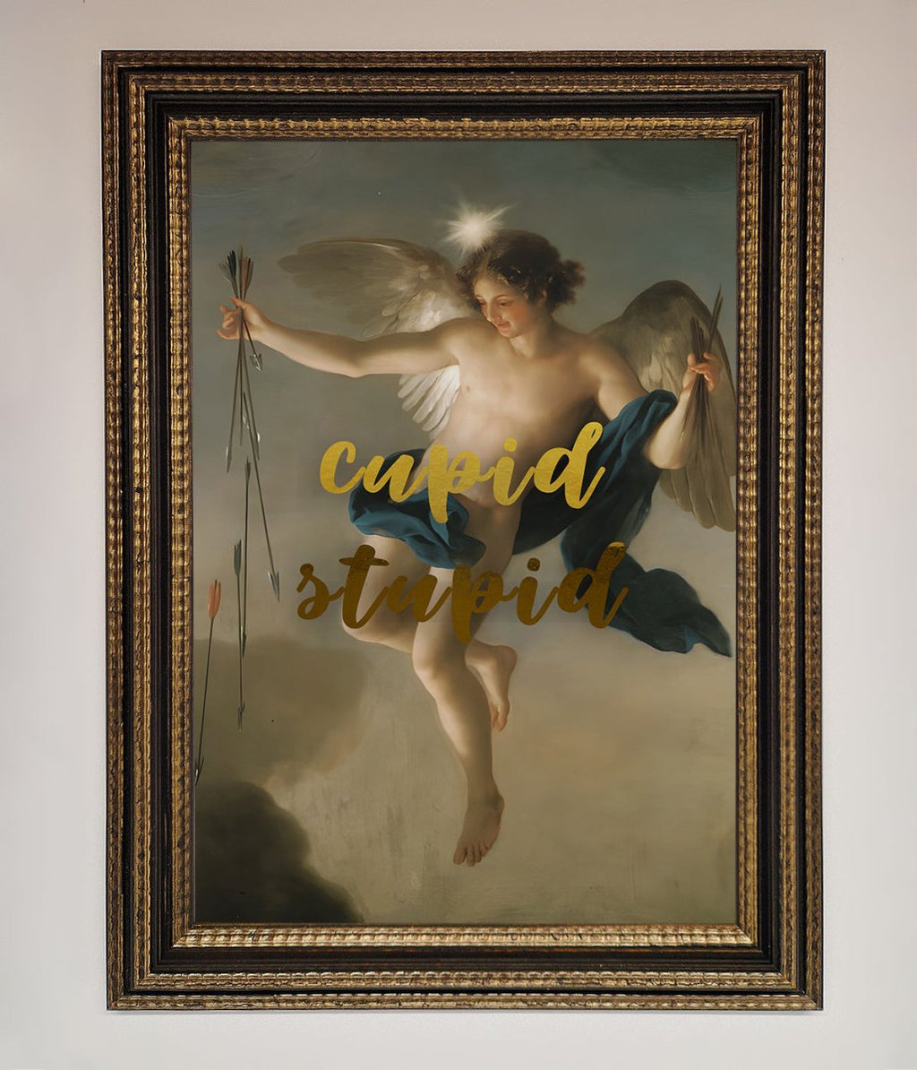 Cupid Stupid Foil Print