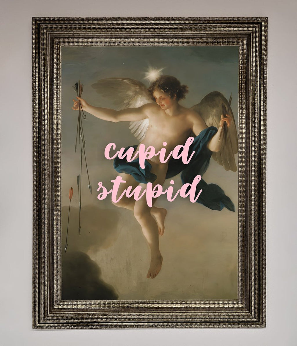 Cupid Stupid Framed Poster