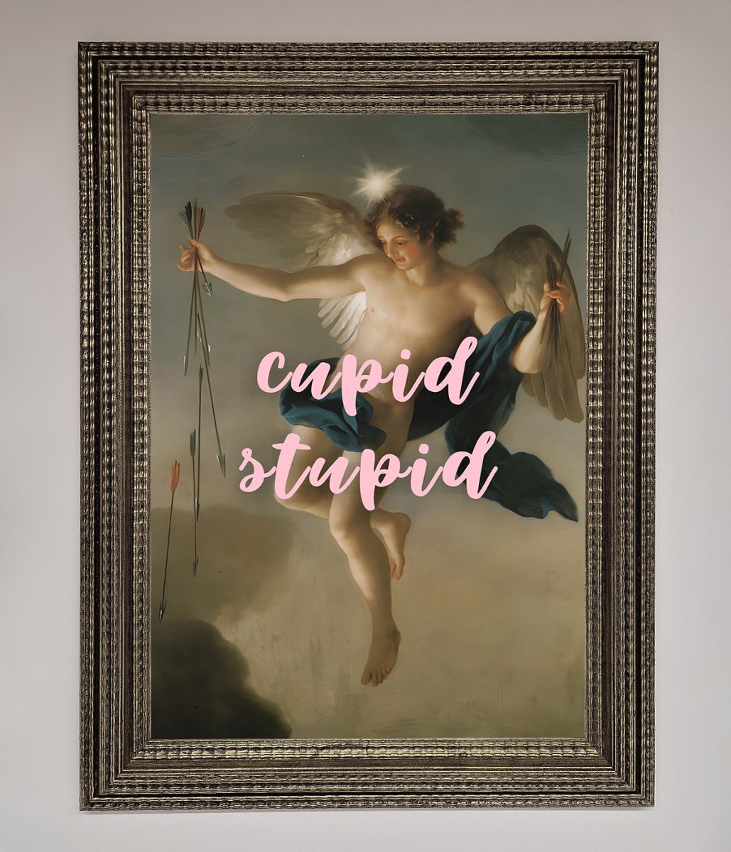 Cupid Stupid Framed Poster
