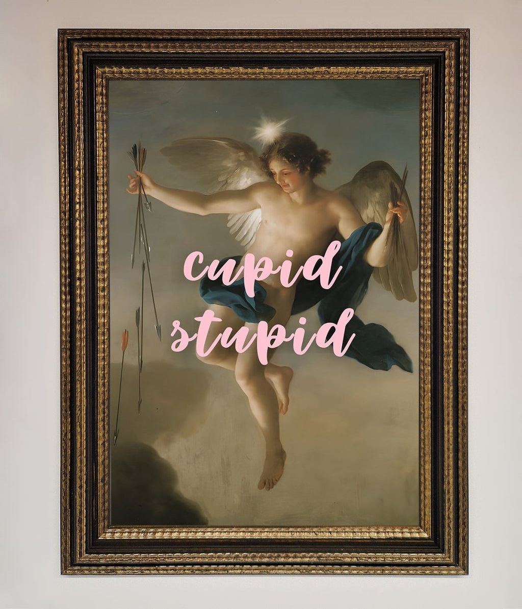 Cupid Stupid Framed Poster