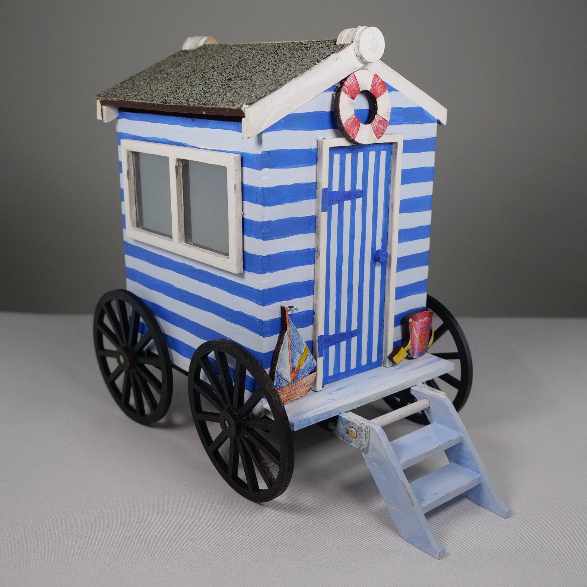 Bathing Hut - Flatpack Model Kit by Curious Rabbit ®