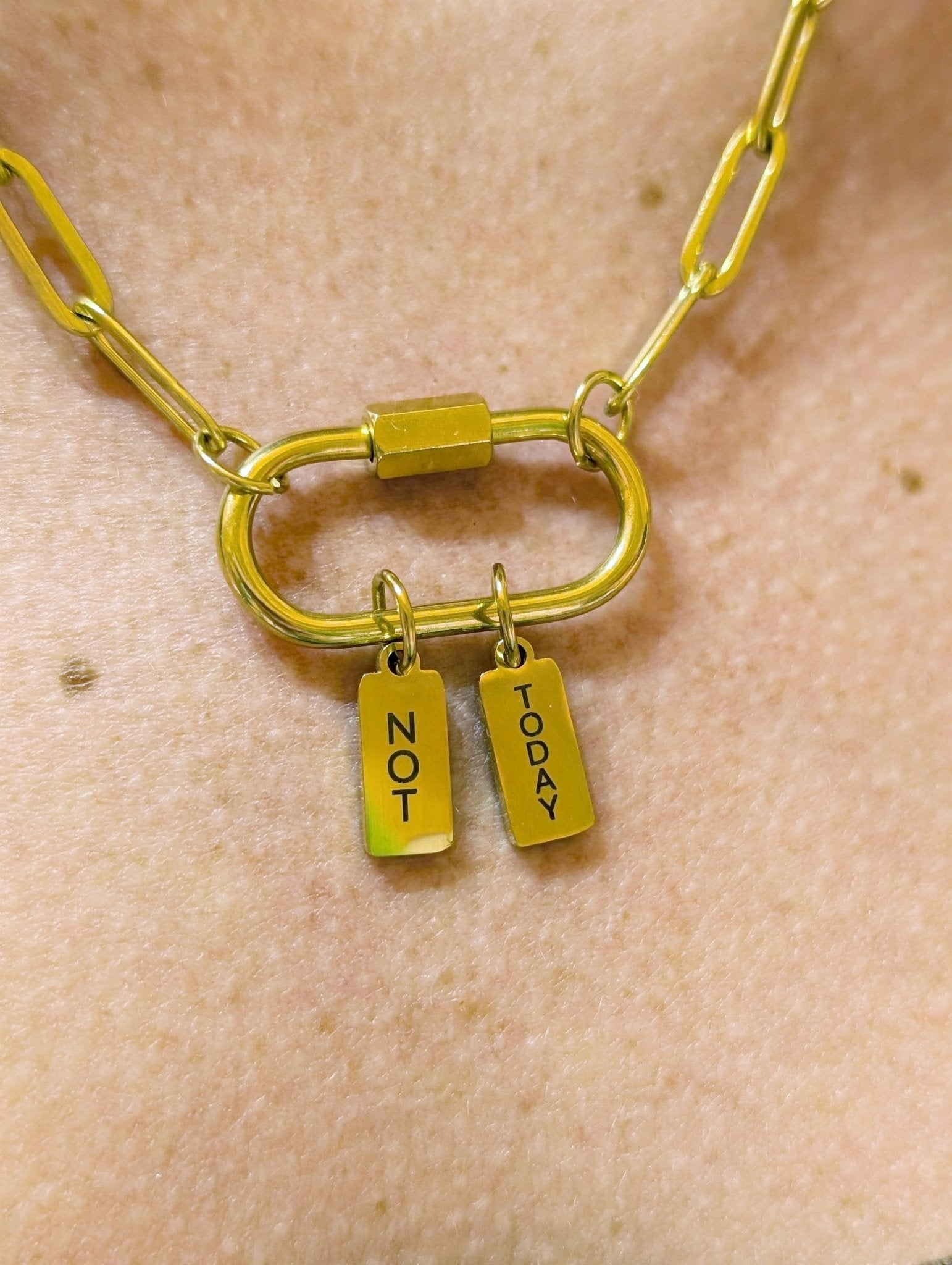 Custom engraved mini tag charm