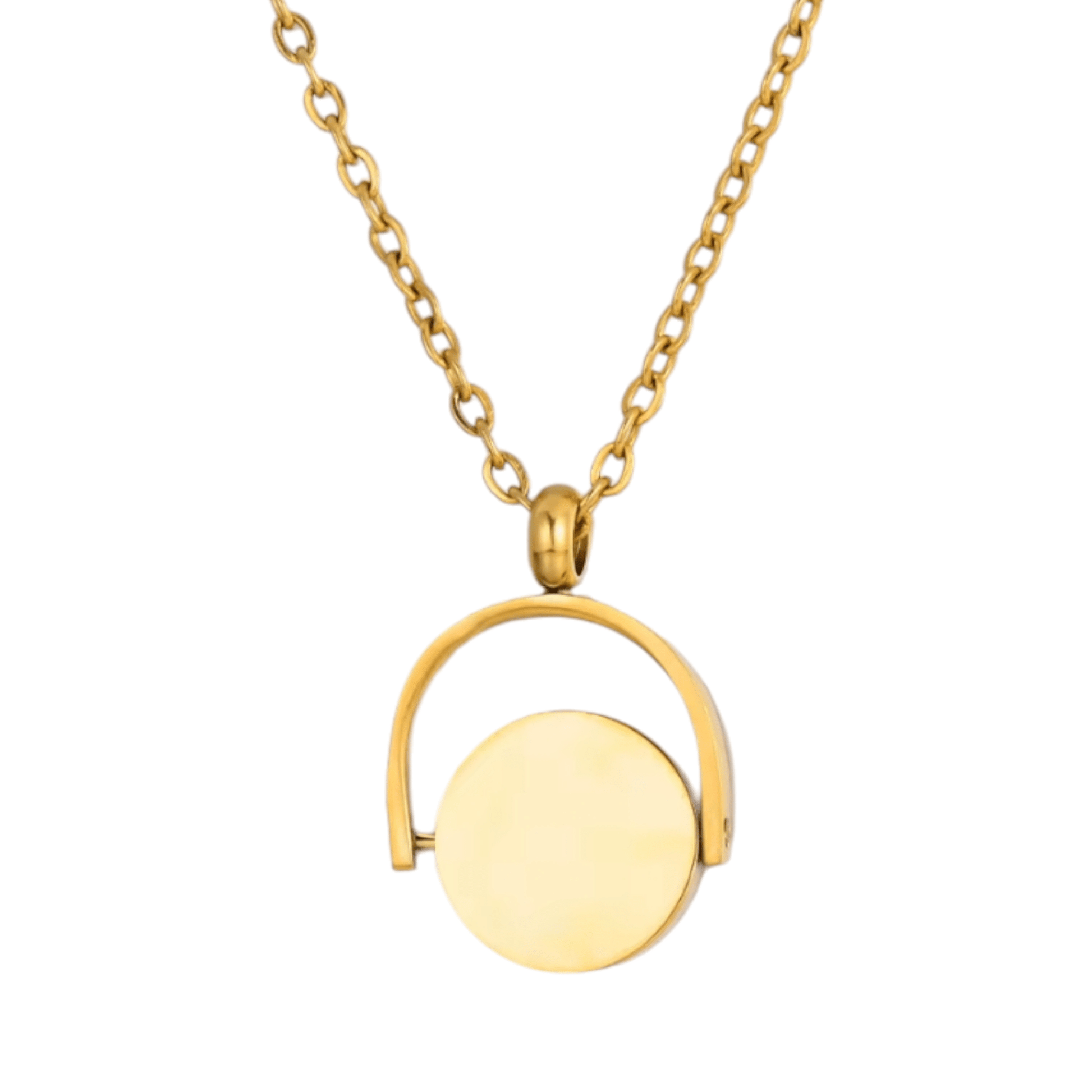 Custom Engraved Spinner Necklace