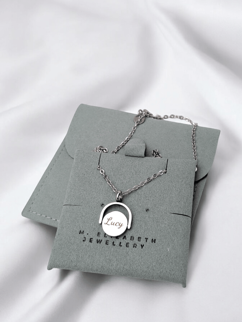 Custom Engraved Spinner Necklace