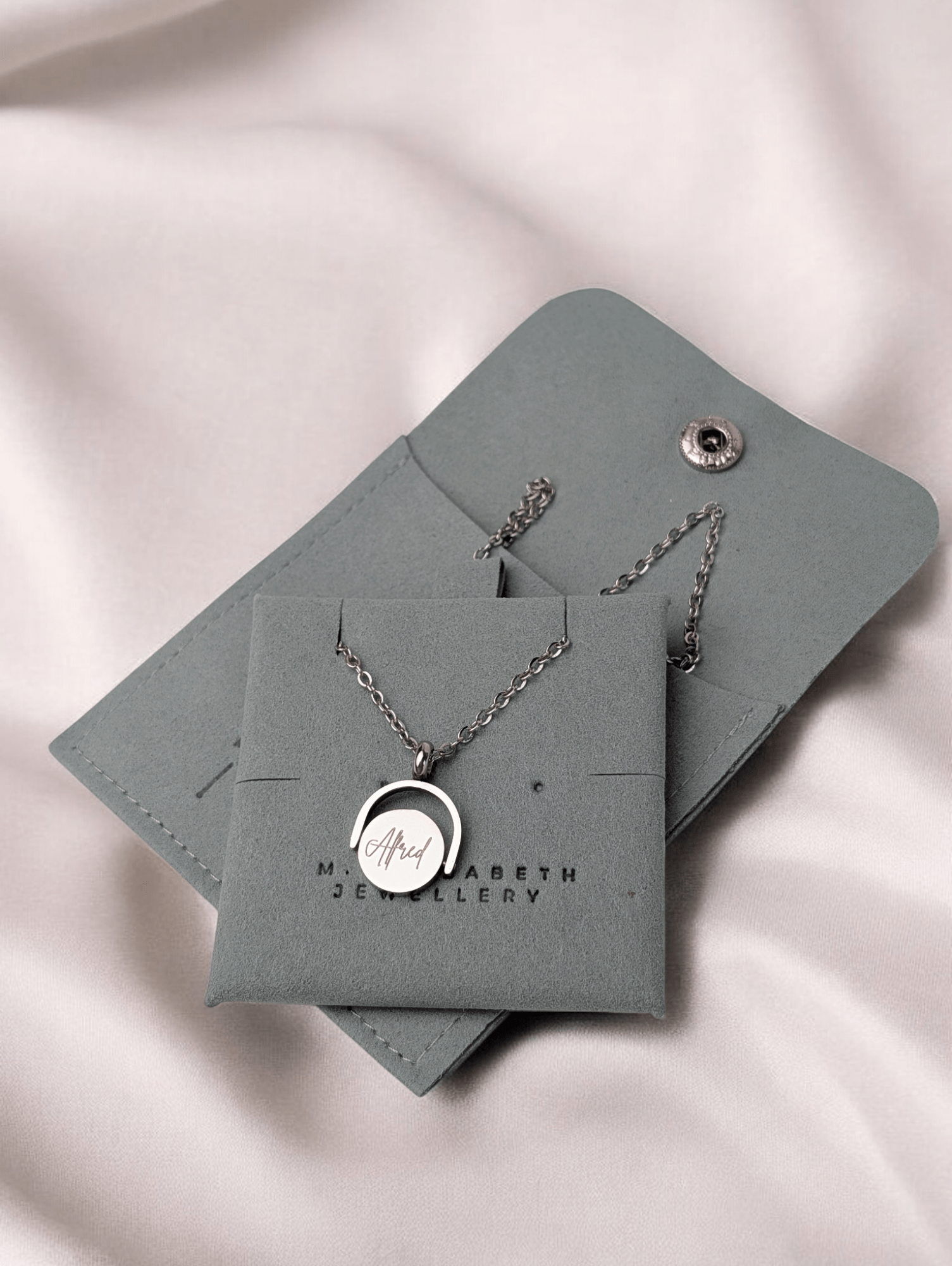 Custom Engraved Spinner Necklace