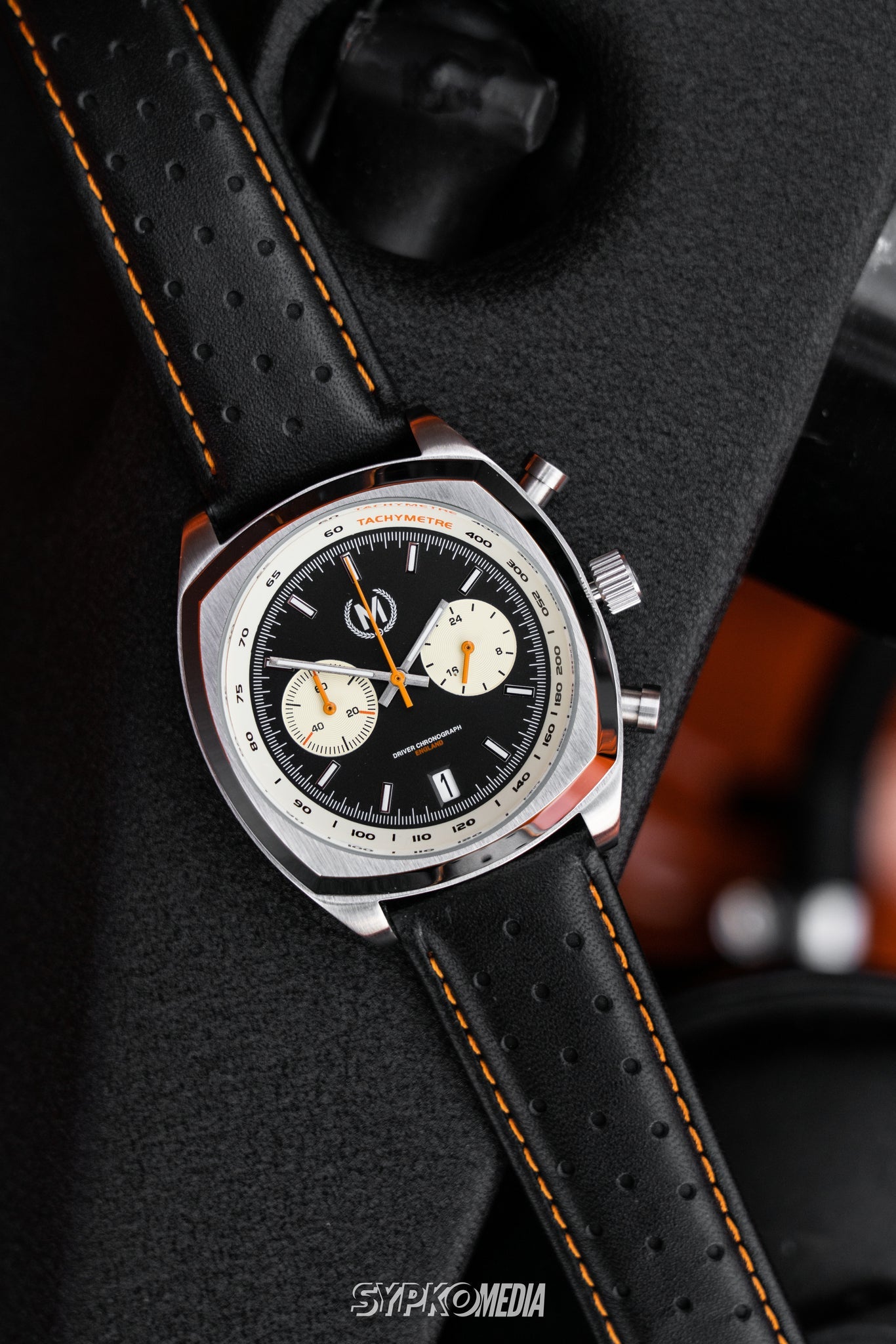 Driver Chronograph MkII Black Reverse Panda Meca-Quartz Watch