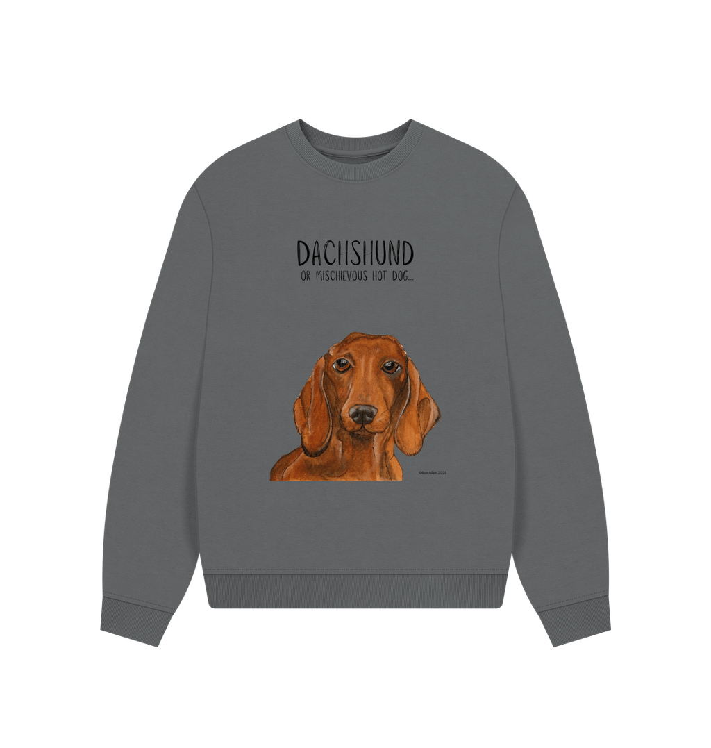 Comfy, Cozy, & Cute: The Dachshund Oversized Sweatshirt"