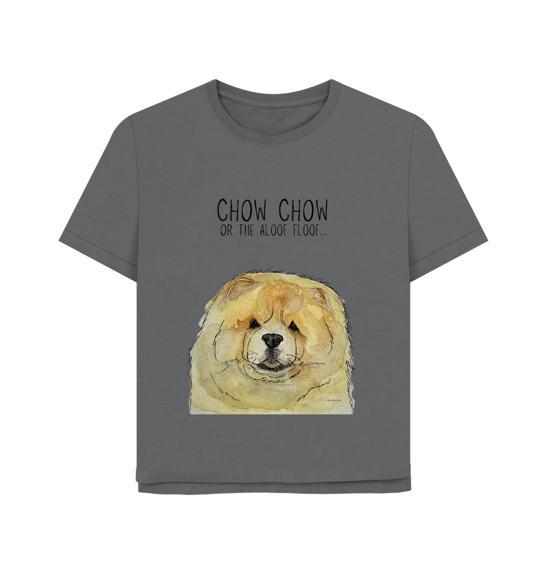 Chow Down in Style: Fawn Chow Chow Relaxed Fit T-Shirt