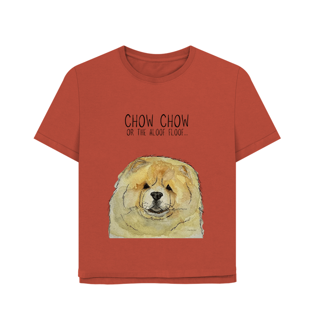 Chow Down in Style: Fawn Chow Chow Relaxed Fit T-Shirt