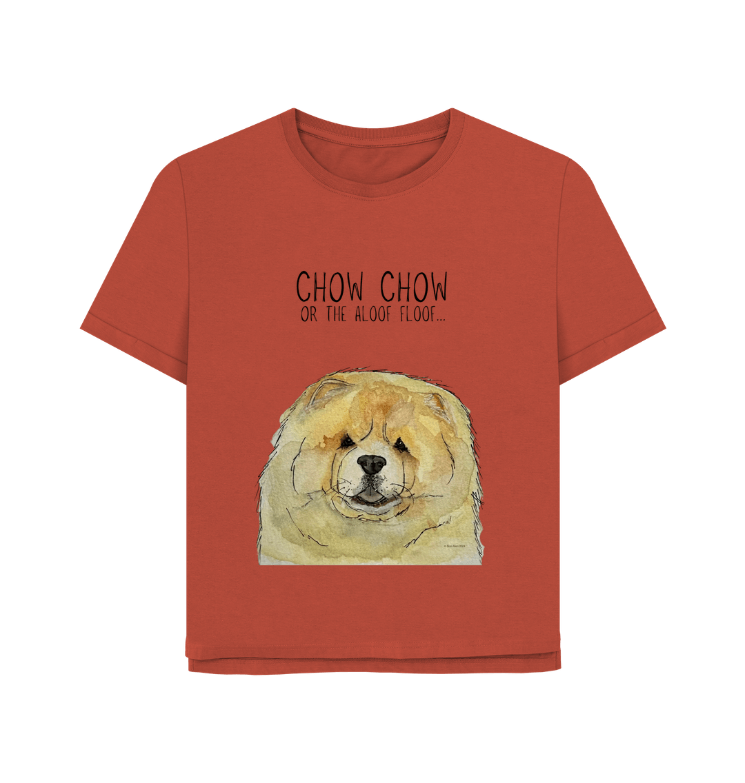 Chow Down in Style: Fawn Chow Chow Relaxed Fit T-Shirt