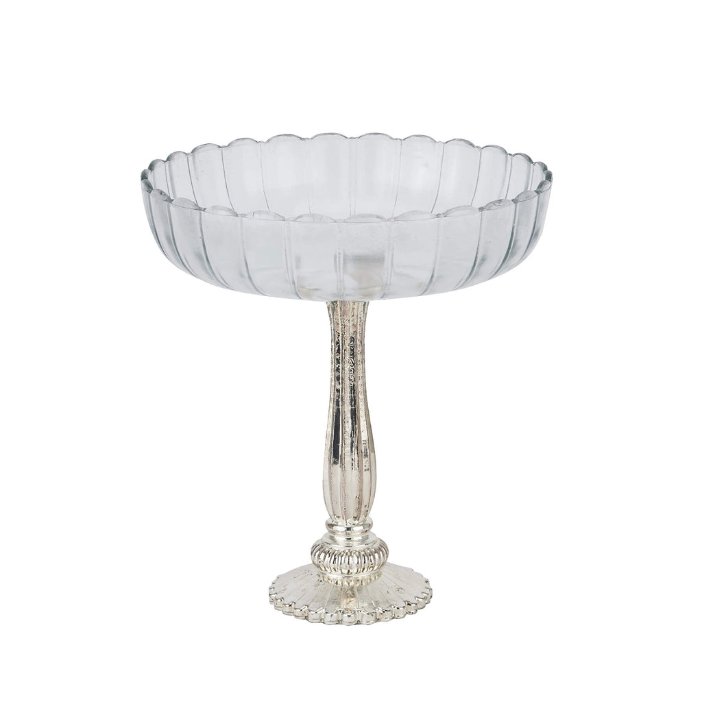 Silver mercury glass display bowl with antiqued finish, perfect for centerpieces or decor, 30cm diameter  

**  
- **Keywords included:** mercury glass, display bowl, antiqued finish, centerpiece, decor  
- **Clear description:** Describes material, color, size, and purpose  
- **SEO & accessibility optimized:** Concise yet informative for screen readers and search engines by RoomLondon at brixbailey.com