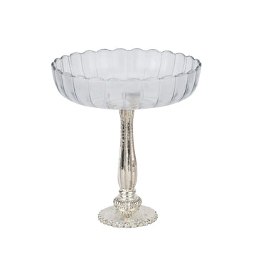 Silver mercury glass display bowl with antiqued finish, perfect for centerpieces or decor, 30cm diameter  

**  
- **Keywords included:** mercury glass, display bowl, antiqued finish, centerpiece, decor  
- **Clear description:** Describes material, color, size, and purpose  
- **SEO & accessibility optimized:** Concise yet informative for screen readers and search engines by Sostter at brixbailey.com