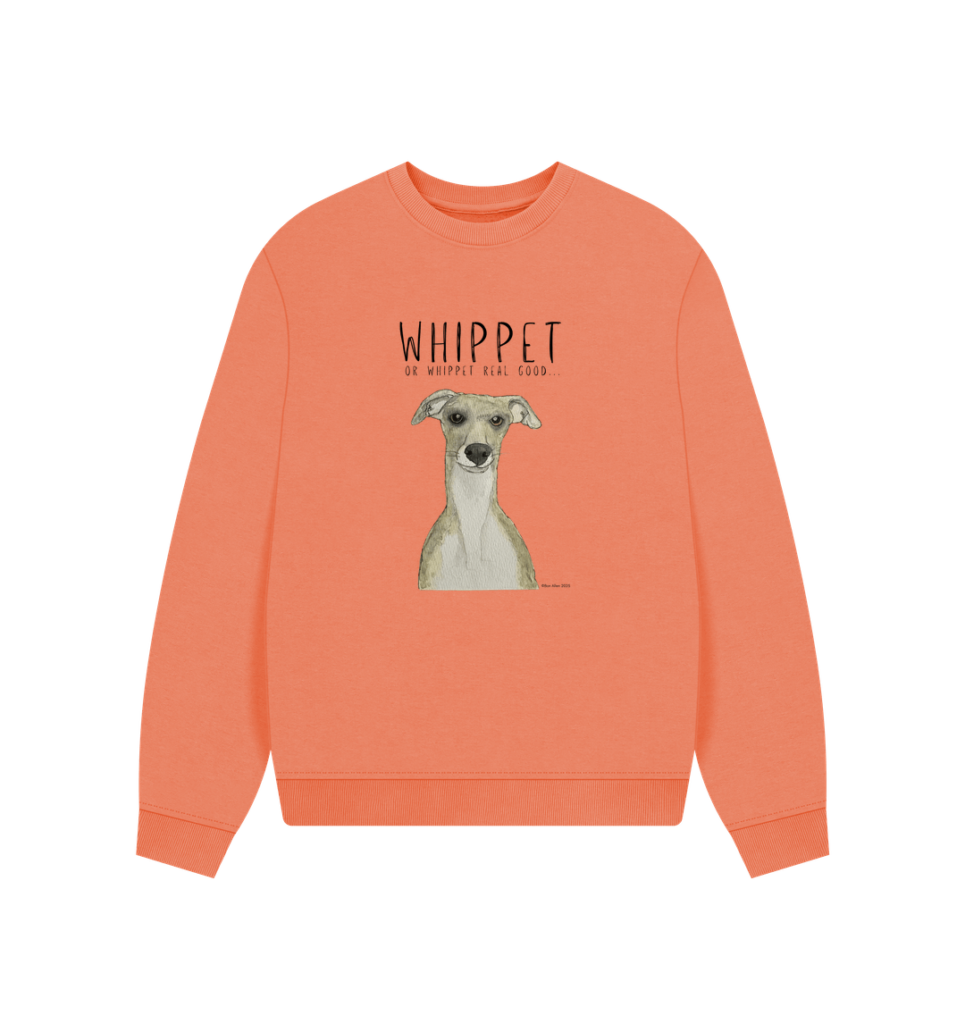Whippet-Inspired Women’s Oversized Sweatshirt: Cozy, Cool, and Zoomie-Approved!