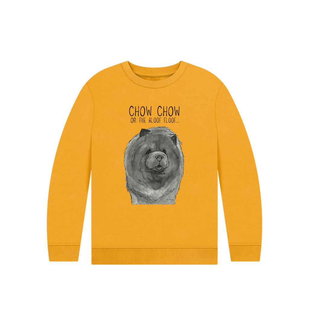Stylish Blue Chow Chow Child's Sweatshirt – Comfy for Dog Lovers
