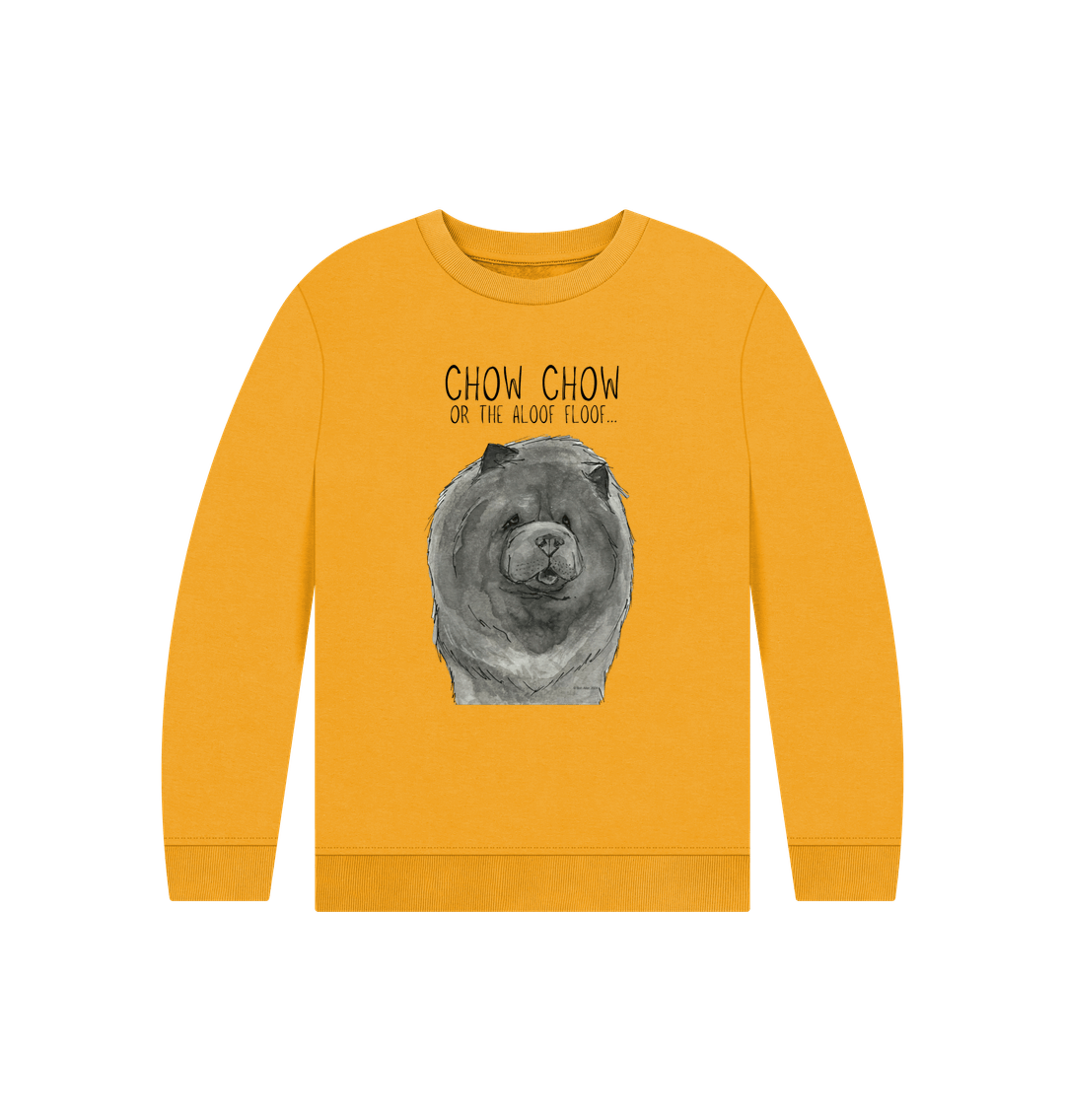 Stylish Blue Chow Chow Child's Sweatshirt – Comfy for Dog Lovers