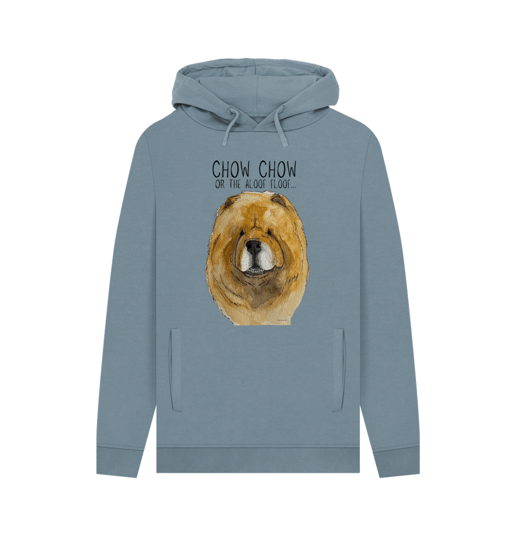 Stay Snuggly with the Aloof Floof – Red Chow Chow Men's Hoodie!