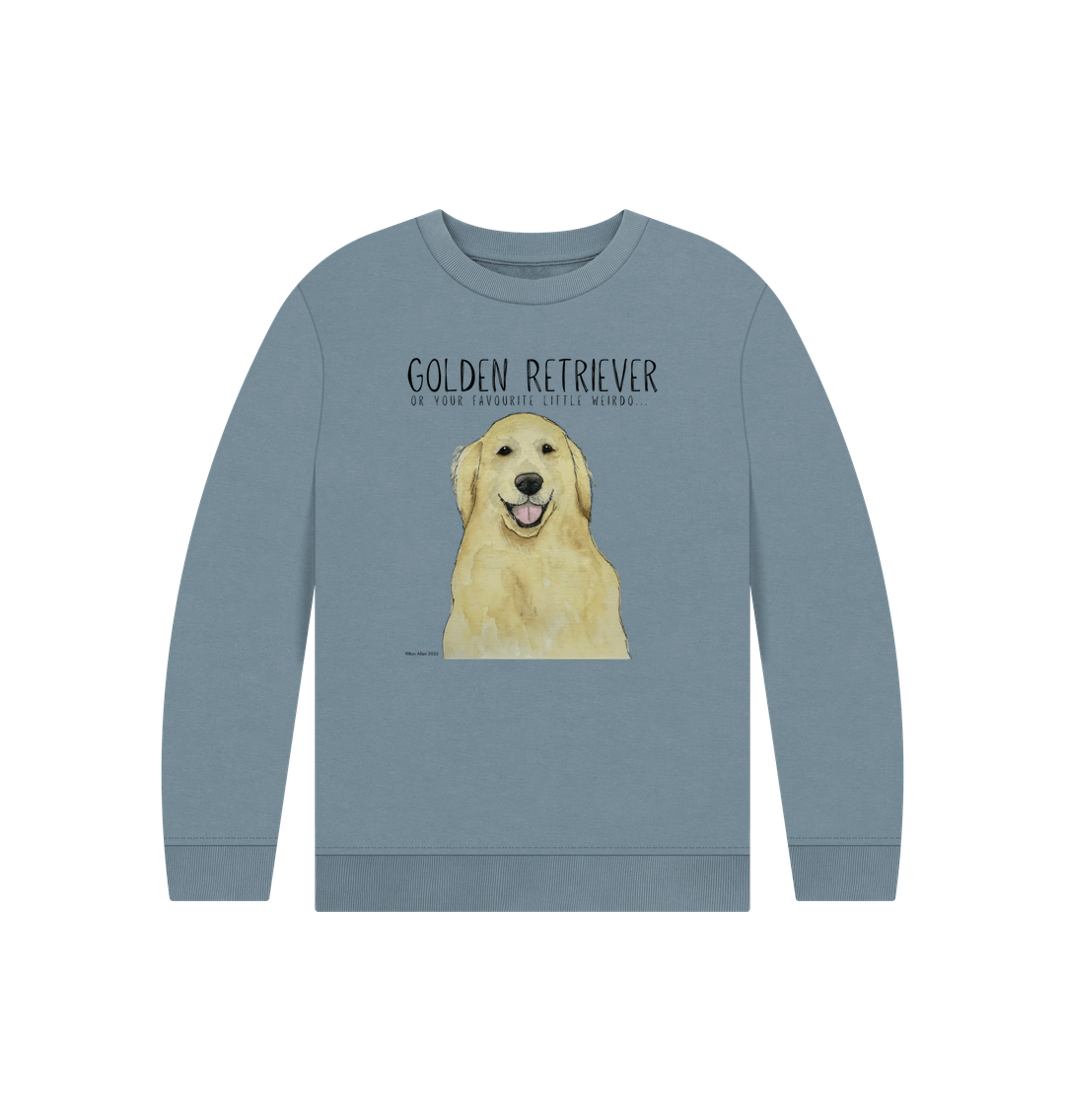 Golden Retriever Kids' Sweatshirt: For Little Weirdos with Big Hearts