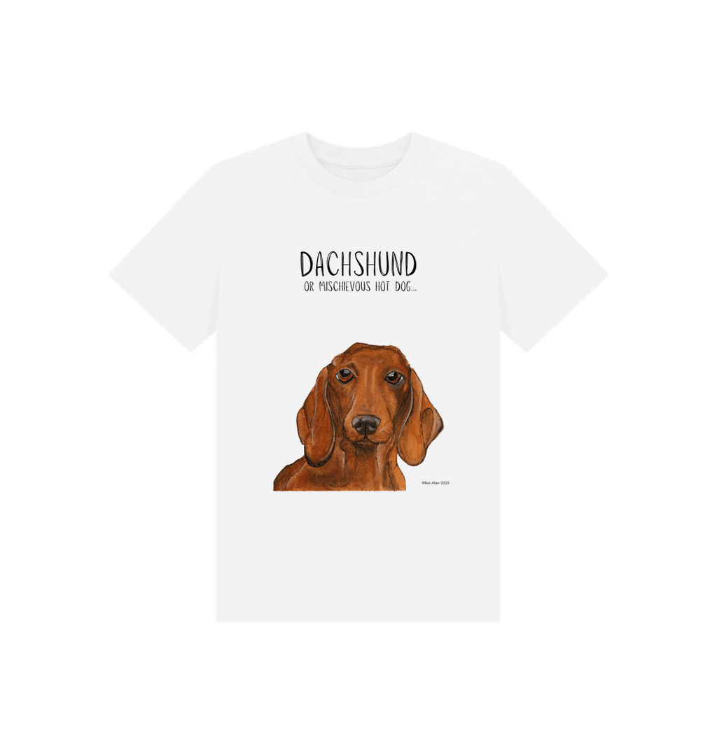 Mischievous Hot Dog Kids' T-Shirt – Small Pup, Big Attitude!