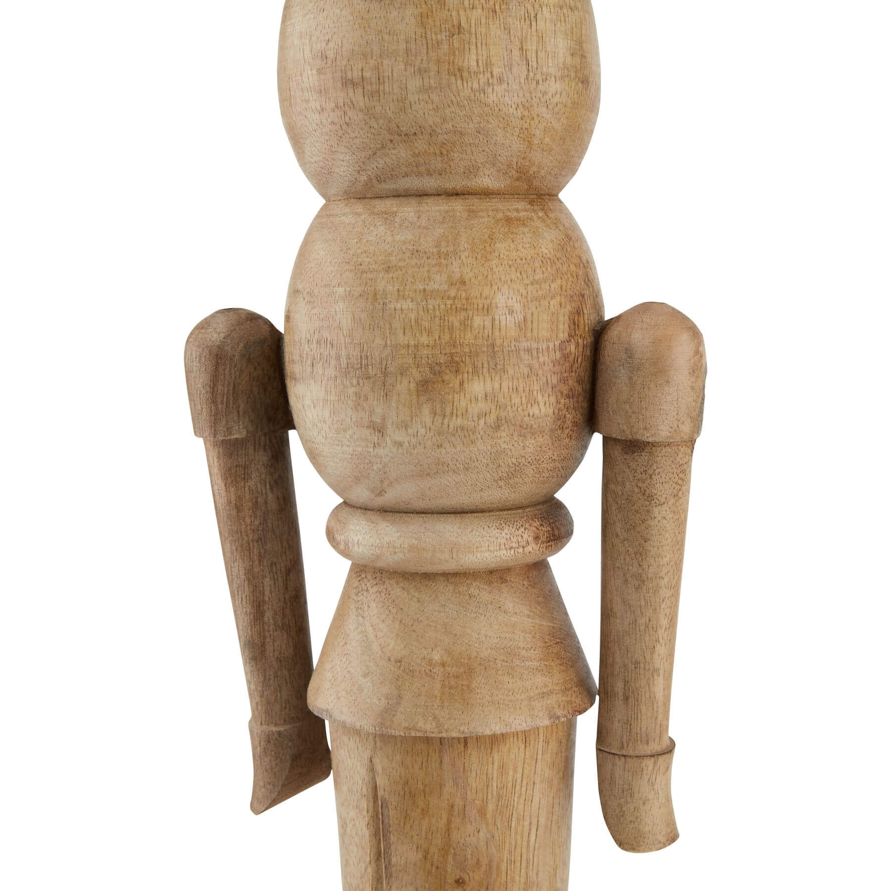 Handcrafted wooden nutcracker, 60cm tall, rich brown finish, rustic elegance for holiday decor centerpiece by Sostter at brixbailey.com