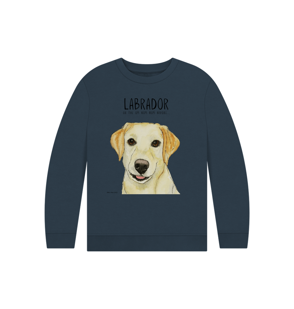 Crumb Catcher in Chief – The Yellow Labrador Kids' Sweatshirt