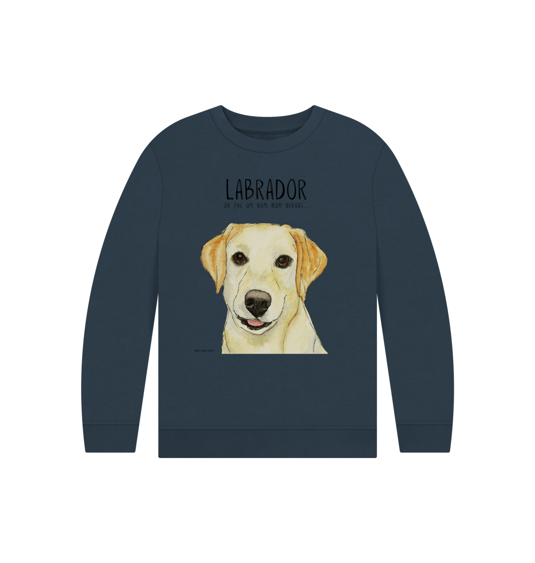 Crumb Catcher in Chief – The Yellow Labrador Kids' Sweatshirt
