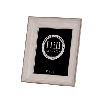 White-washed wood picture frame for 8x10 photos, rustic natural wood grain with soft neutral finish. by Sostter at brixbailey.com