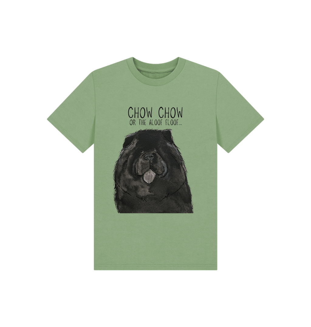 Adorable Black Chow Chow Children's T-Shirt – Cute Dog-Themed Kids' Tee