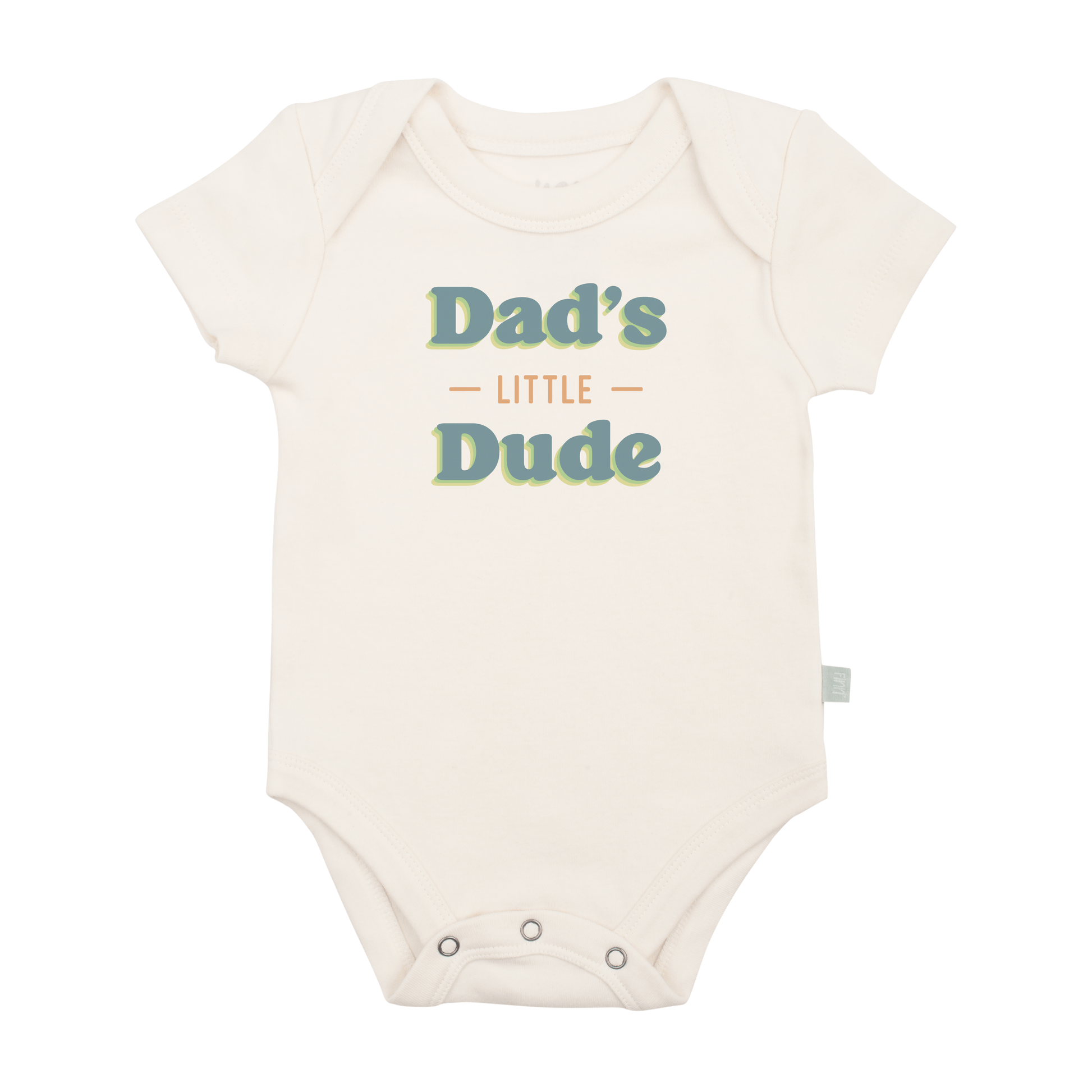 Dads Little Dude Graphic Bodysuit for Newborns