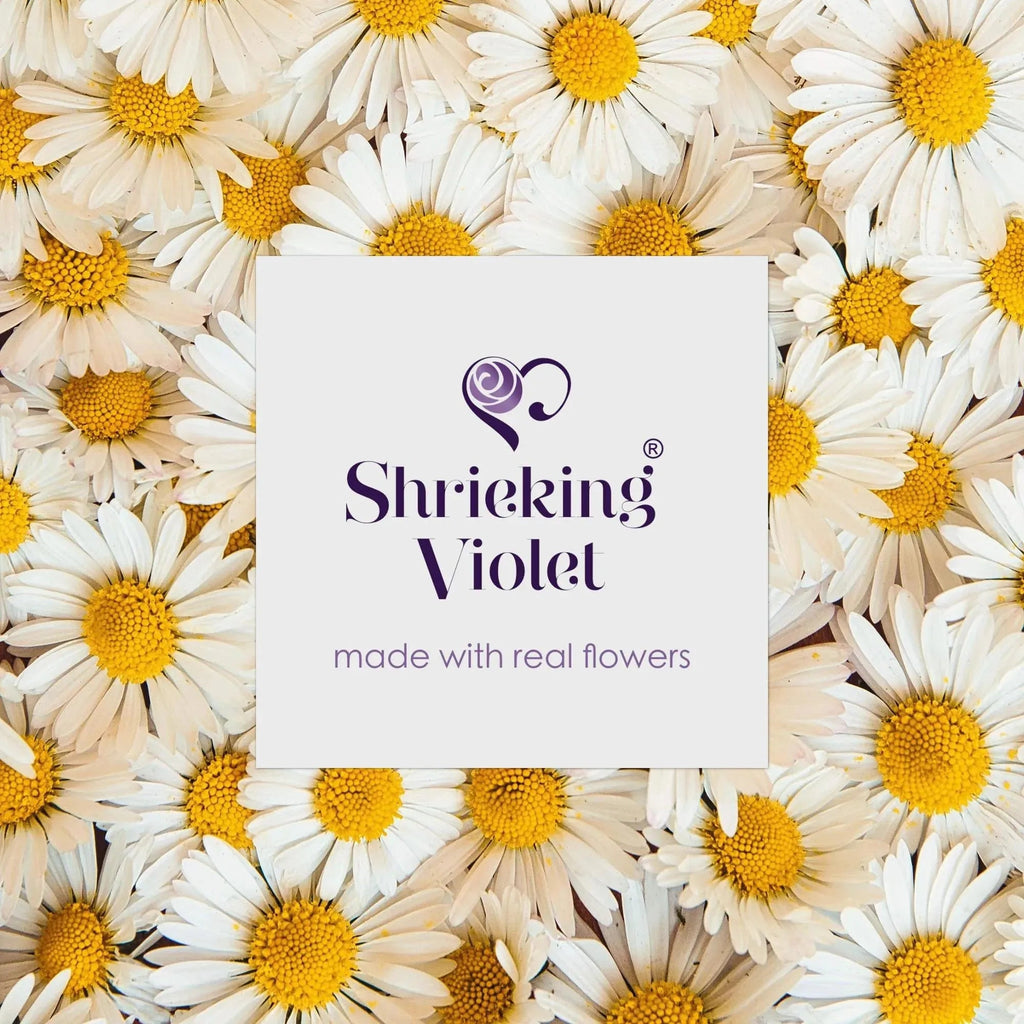 Sterling Silver White Daisy Round Pendant Necklace
