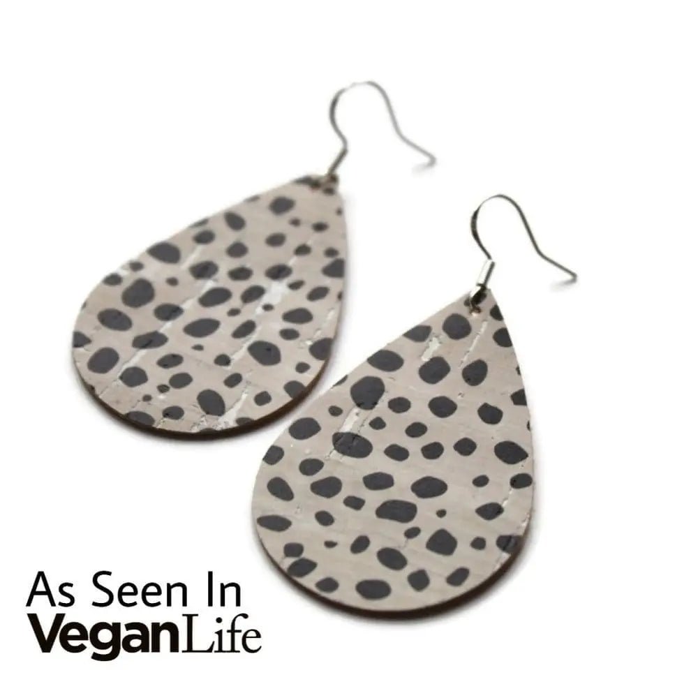 Dalmatian teardrop earrings