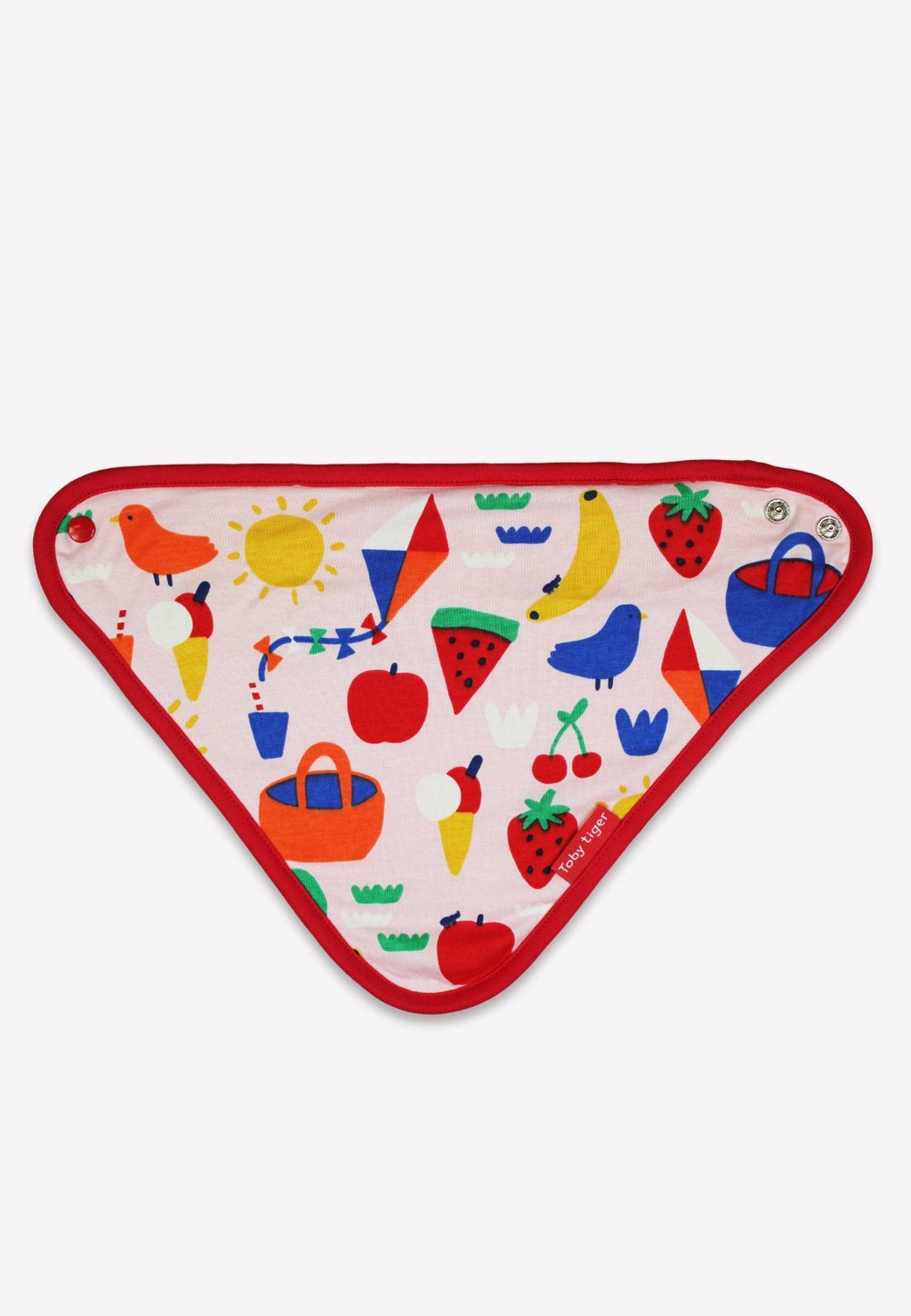 Organic Picnic Print Dribble Bib