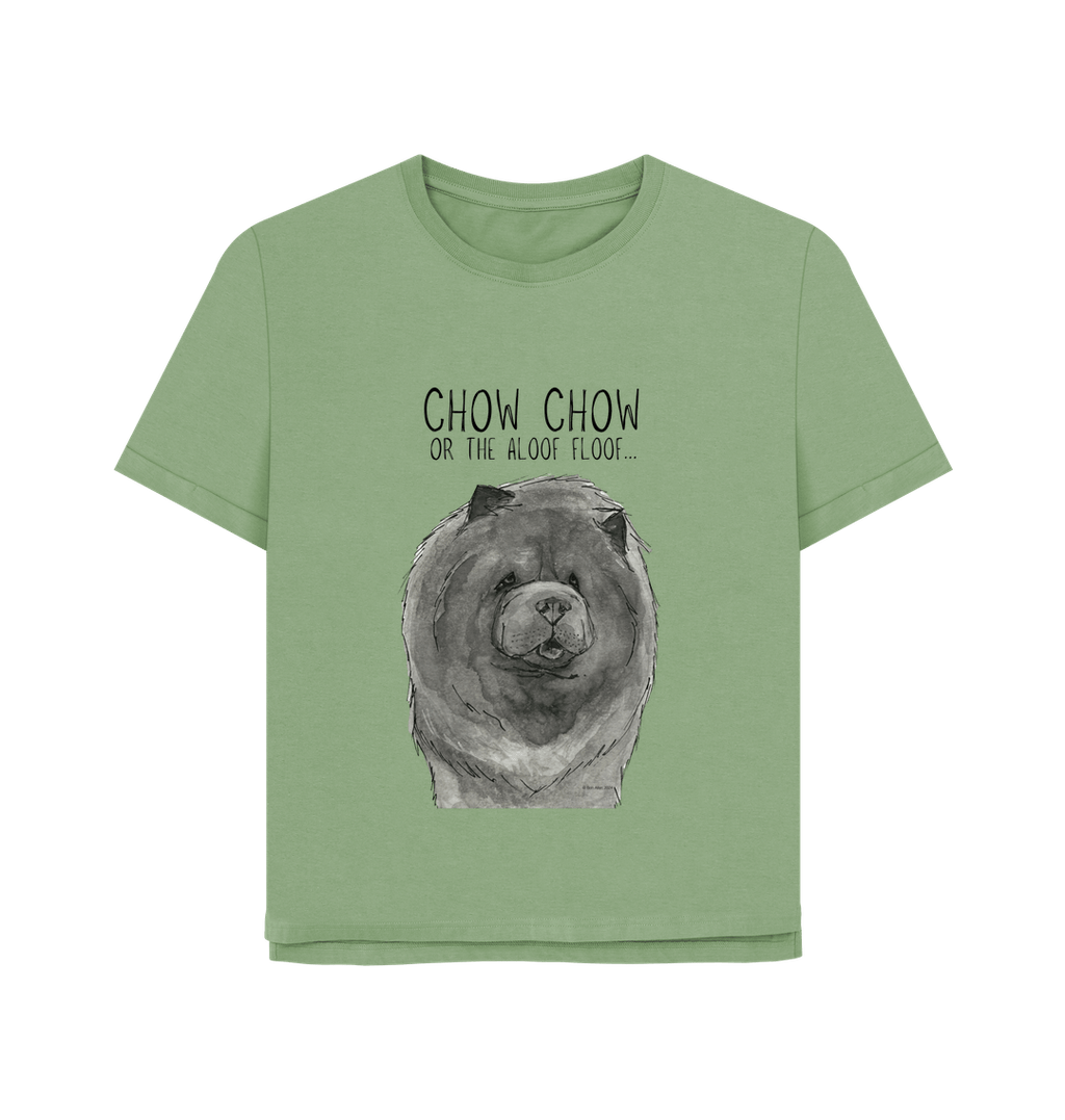 Stylish & Comfy: Blue Chow Chow Women's Relaxed Fit T-Shirt – The Perfect Fit for Dog Lovers!