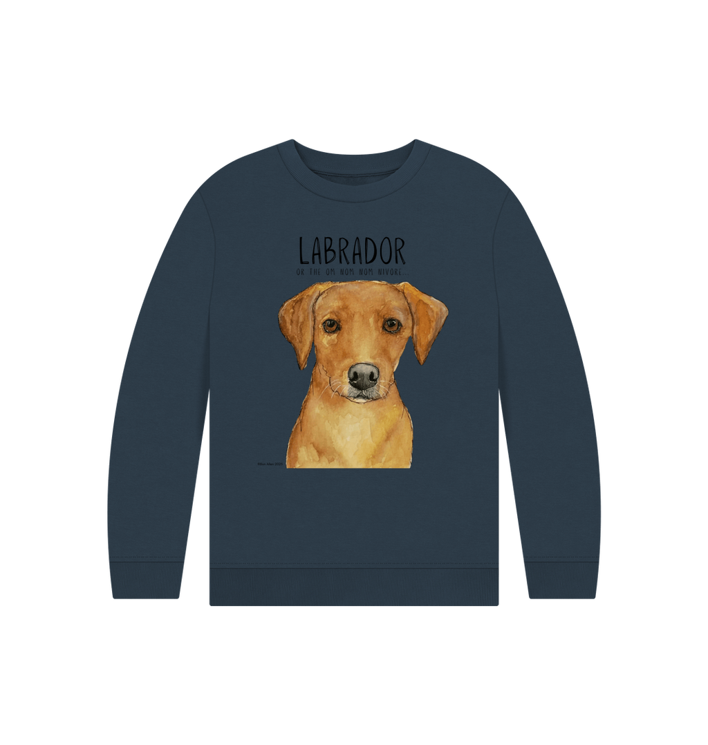 Crumb Catcher in Chief – The Fox Red Labrador Kids' Sweatshirt