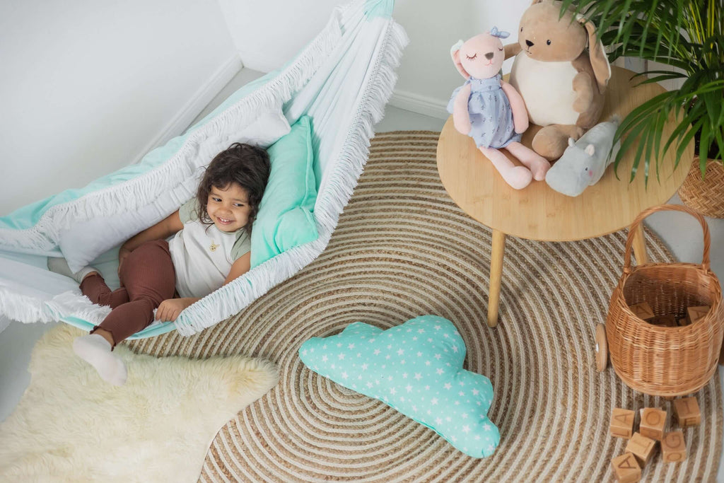 Blue Lagoon Hammock: Calm, Comfort & Elegance for Every Home - Handmade Polish Quality by Sówka at www.brixbailey.com