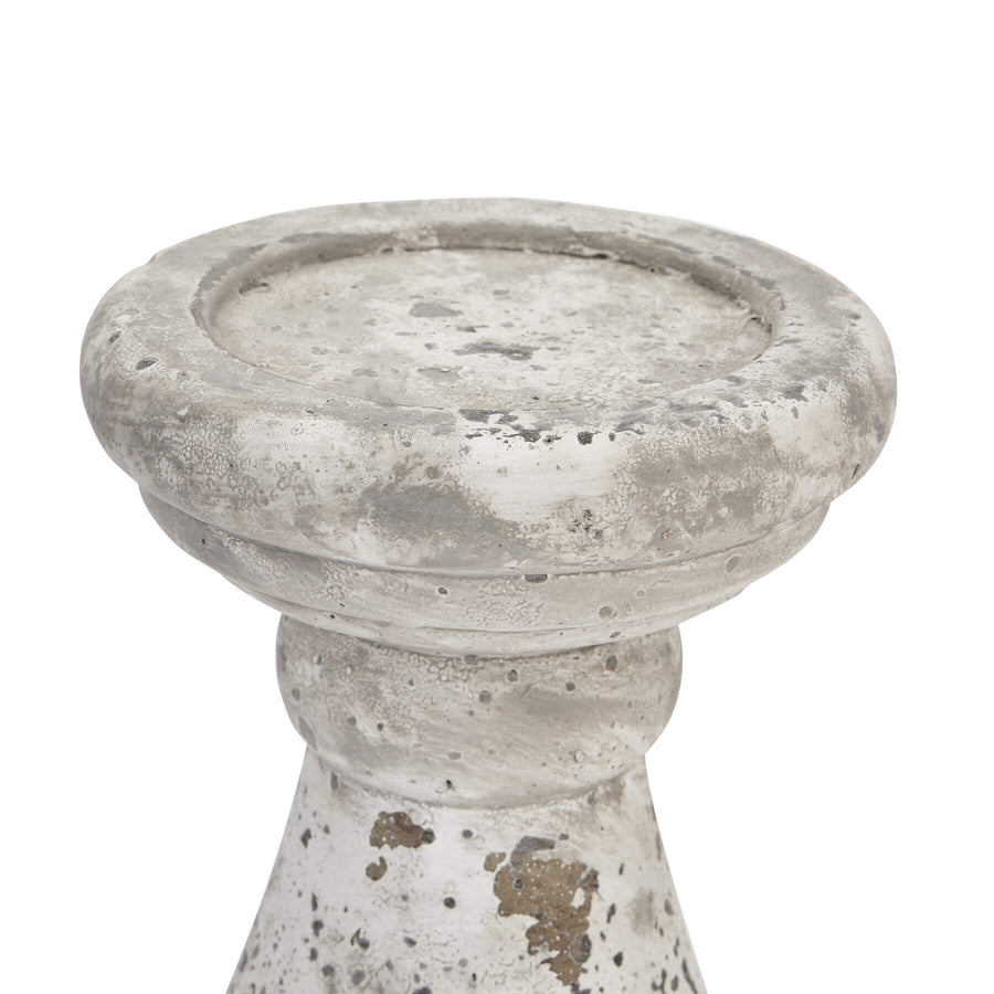 Handcrafted ceramic centerpiece in neutral stone tone, emitting warm ambient glow for modern interiors. by Sostter at brixbailey.com