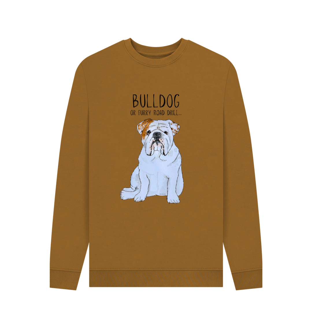 Bulldog Grit: Furry Road Drill Men’s Crewneck Sweatshirt for the Bold!