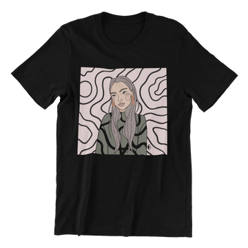 Unisex Organic Cotton T-shirt with Illustration - Decision