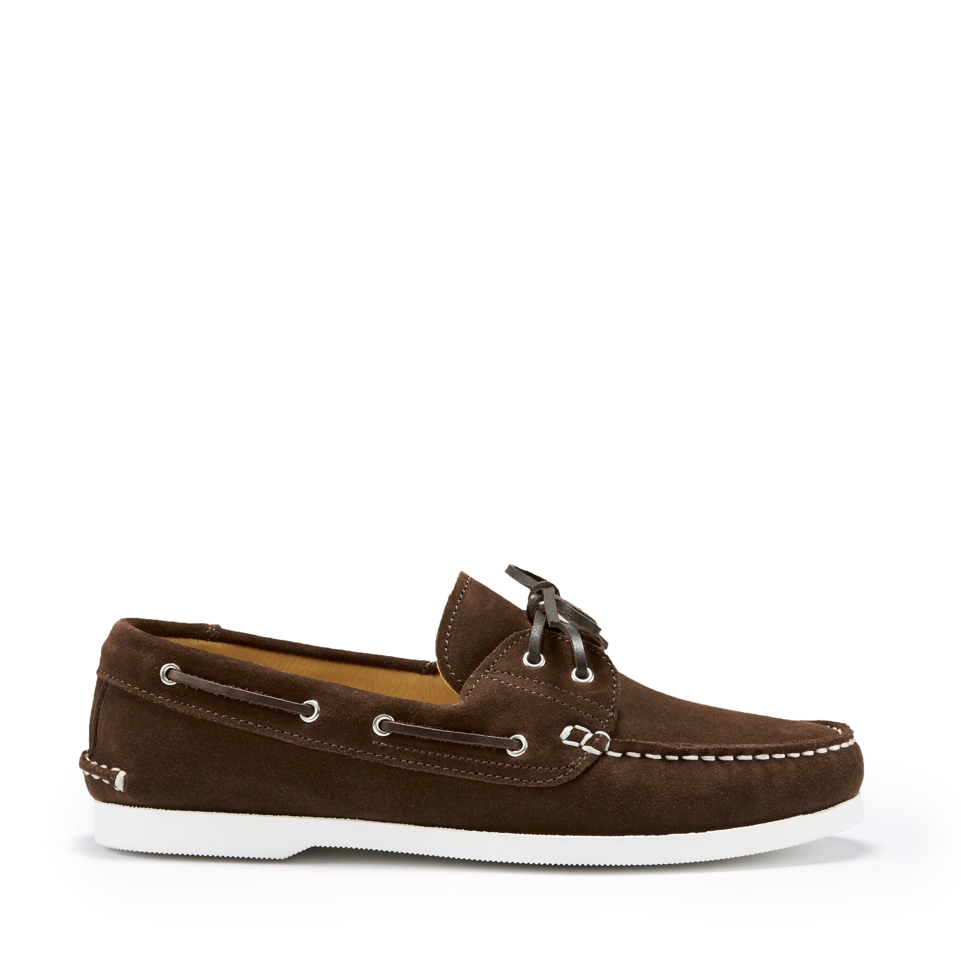 Brown Suede Deck Shoes for Men