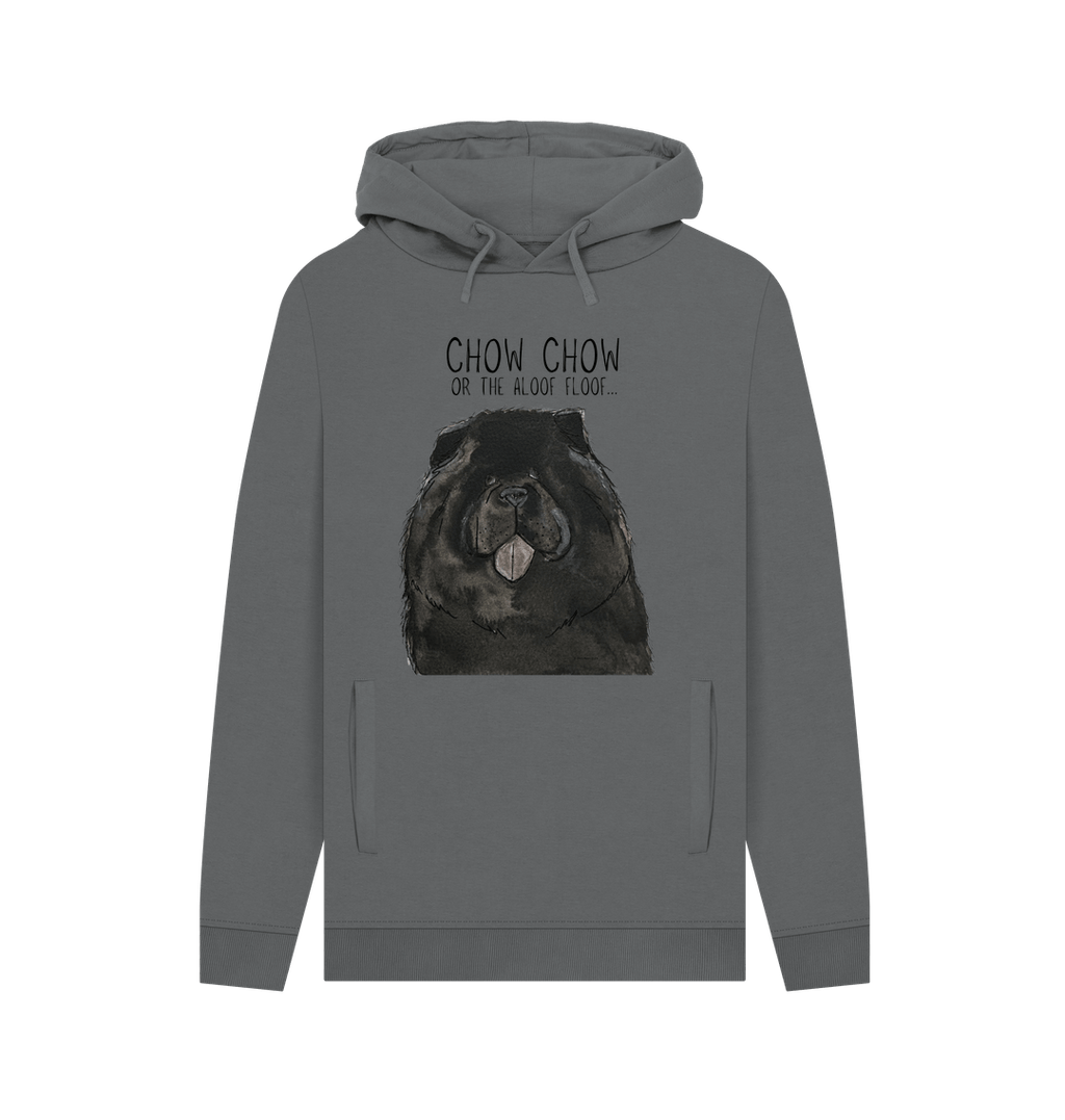 Black Chow Chow 'The Aloof Floof' Men's Hoodie – Stylish and Cozy