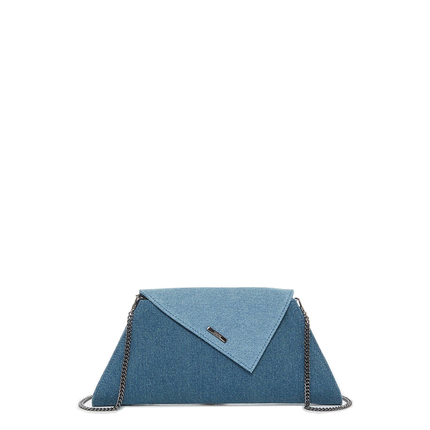 Denim Two Tone Crossbody Evening Clutch Bag for Women