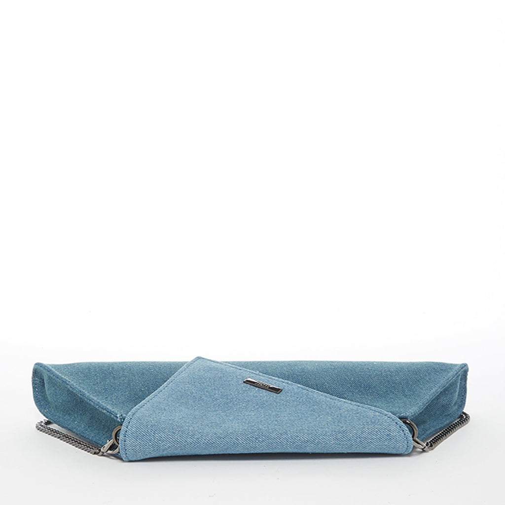 Denim Two Tone Crossbody Evening Clutch Bag for Women