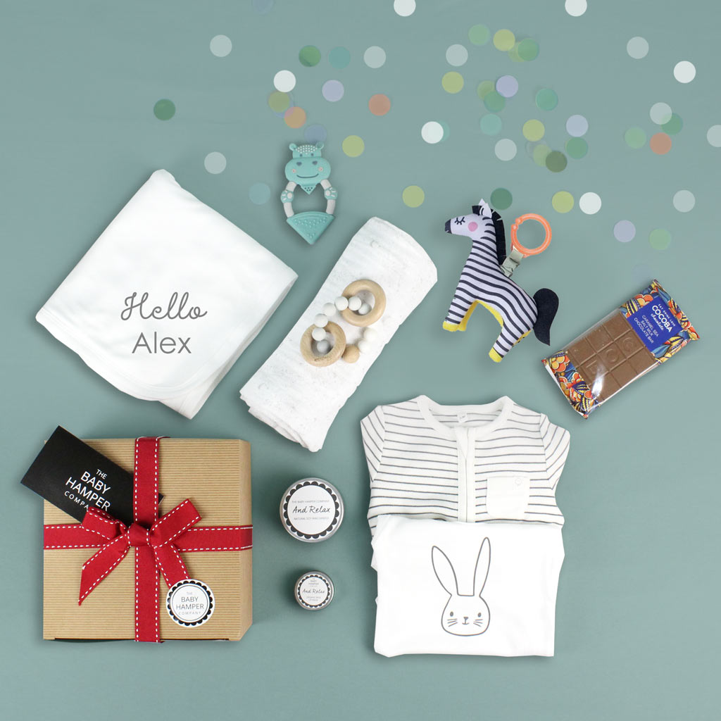 Designer Unisex Baby Gift Box - Personalise