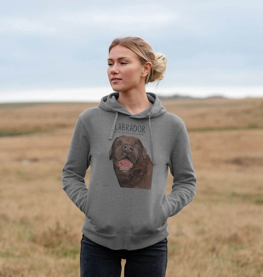Powered by Snacks: The Chocolate Labrador Hoodie